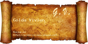 Golda Vivien névjegykártya